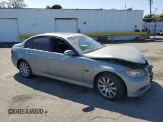 2008 BMW 3 Series 335xi with VIN WBAVD53538A252648, listed as a Copart auction lot 63469105 with 191,576 mi miles and Salvage title. Bid and sale history available at DreamBid. Image 4.