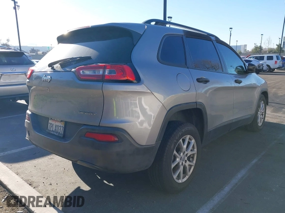 2016 Jeep Cherokee Sport with VIN 1C4PJLAB8GW212200, listed as a IAAI auction lot 41865420 with 152,989 mi miles. Bid and sale history available at carsss.com. Image 4.