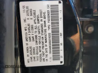 2006 Acura TL with VIN 19UUA66246A016202, listed as a Copart auction lot 54955205 with 105,284 mi miles and Salvage Title. Bid and sale history available at carsss.com. Image 12.