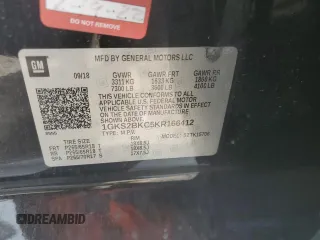 2019 GMC Yukon SLT with VIN 1GKS2BKC5KR166412, listed as a Copart auction lot 48030905 with 125,774 mi miles and Salvage Title. Bid and sale history available at DreamBid. Image 14.