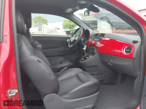 2015 FIAT 500 Sport with VIN 3C3CFFBR2FT528116, listed as a IAAI auction lot 42136399 with 114,548 mi miles. Bid and sale history available at carsss.com. Image 5.