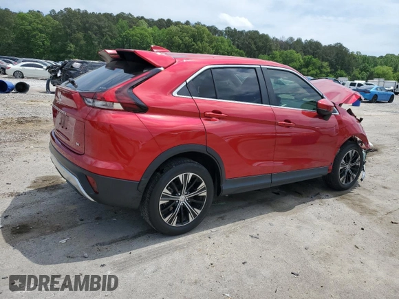 2022 Mitsubishi Eclipse Cross SE with VIN JA4ATWAA3NZ047686, listed as a Copart auction lot 54837755 with 32,922 mi miles and Salvage title. Bid and sale history available at DreamBid. Image 3.