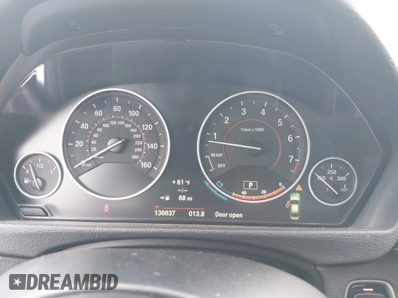 2014 BMW 3 Series 335i with VIN WBA3A9C56EF479564, listed as a IAAI auction lot 41578397 with 136,637 mi miles. Bid and sale history available at carsss.com. Image 7.