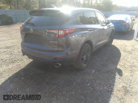 2020 Acura RDX w/A-Spec Pkg with VIN 5J8TC2H68LL040050, listed as a IAAI auction lot 41513493 with 128,217 mi miles. Bid and sale history available at carsss.com. Image 4.