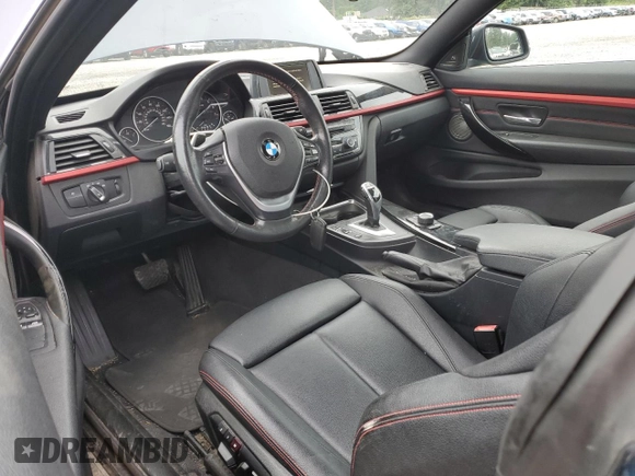 2014 BMW 4 Series 428i xDrive with VIN WBA3N9C55EF721832, listed as a Copart auction lot 62958455 with 118,168 mi miles and Salvage title. Bid and sale history available at DreamBid. Image 8.