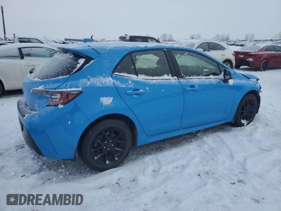2022 Toyota Corolla Hatchback with VIN JTNK4MBE8N3161842, listed as a Copart auction lot 86199494 with 85,717 mi miles and Salvage Title. Bid and sale history available at carsss.com. Image 3.