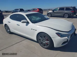 2017 Maserati Ghibli S with VIN ZAM57RSA6H1262506, listed as a IAAI auction lot 41745570 with 38,095 mi miles. Bid and sale history available at carsss.com. Image 1.