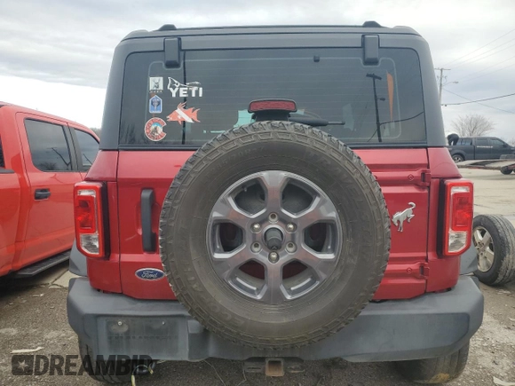 2021 Ford Bronco с VIN 1FMDE5CP4MLA64180, выставлен на аукционе Copart как лот 73194854 с пробегом 54 227 миль миль и Списание • Salvage title. История ставок и продаж доступна на DreamBid. Изображение 6.