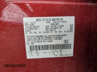2016 Lincoln MKX Reserve z VIN 2LMTJ8LRXGBL62686, wystawiony jako Copart lot #55666305 z przebiegiem 84 407 mil mil oraz Szkoda całkowita • Salvage title. Historia ofert i sprzedaży dostępna na DreamBid. Obrazek 13.