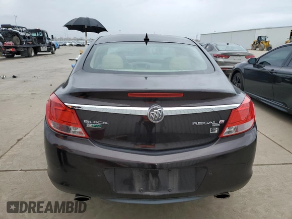 2011 Buick Regal CXL Turbo TO3 with VIN W04GX5GV3B1050715, listed as a Copart auction lot 46130405 with 127,071 mi miles and Salvage Title. Bid and sale history available at carsss.com. Image 6.