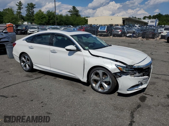 2018 Honda Accord Touring with VIN 1HGCV2F95JA014750, listed as a Copart auction lot 58529075 with 39,591 mi miles and Salvage title. Bid and sale history available at DreamBid. Image 4.