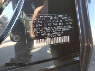 2019 Genesis G70 Advanced with VIN KMTG44LAXKU030439, listed as a Copart auction lot 83180314 with 103,834 mi miles and Salvage title. Bid and sale history available at DreamBid. Image 12.