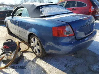 2005 Audi A4 1.8T with VIN WAUAC48H85K006960, listed as a Copart auction lot 88277985 with 194,285 mi miles and Salvage Title. Bid and sale history available at carsss.com. Image 2.