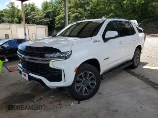 2021 Chevrolet Tahoe Z71 with VIN 1GNSKPKD1MR323641, listed as a Copart auction lot 60993815 with 78,745 mi miles and Salvage title. Bid and sale history available at DreamBid. Image 1.