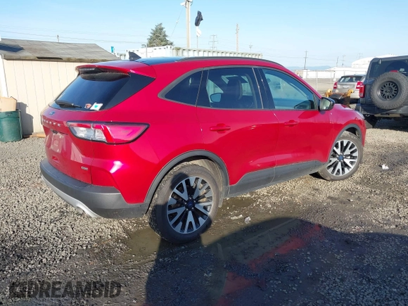 2020 Ford Escape SE Sport Hybrid with VIN 1FMCU0BZ0LUC58668, listed as a IAAI auction lot 41959552 with 77,838 mi miles and . Bid and sale history available at DreamBid. Image 4.