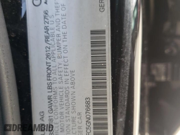 2016 Audi A6 2.0T Premium Plus with VIN WAUGFAFC5GN076683, listed as a Copart auction lot 53396492 with 114,043 mi miles. Bid and sale history available at carsss.com. Image 10.