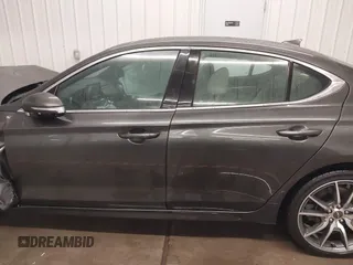 2022 Genesis G70 2.0T with VIN KMTG34TA3NU099724, listed as a IAAI auction lot 41384087 with 46,041 mi miles. Bid and sale history available at carsss.com. Image 14.