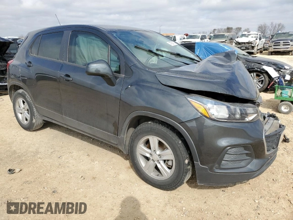 2020 Chevrolet Trax LS with VIN 3GNCJKSB1LL226826, listed as a Copart auction lot 51091065 with 54,592 mi miles and Salvage Title. Bid and sale history available at DreamBid. Image 4.