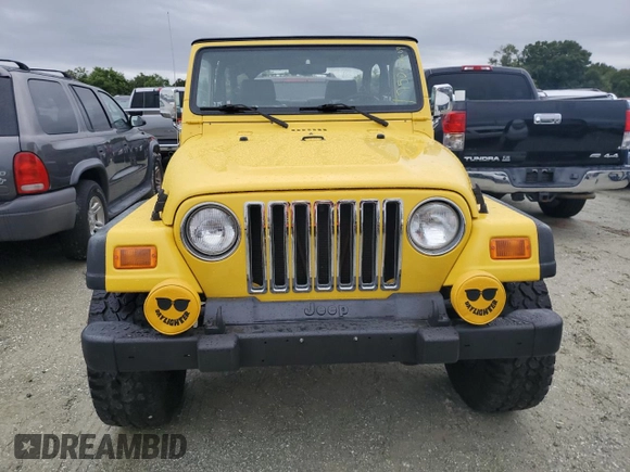 2002 Jeep Wrangler Sport with VIN 1J4FA49S12P746058, listed as a Copart auction lot 75060604 with Not Provided miles and Non Repairable. Bid and sale history available at carsss.com. Image 5.