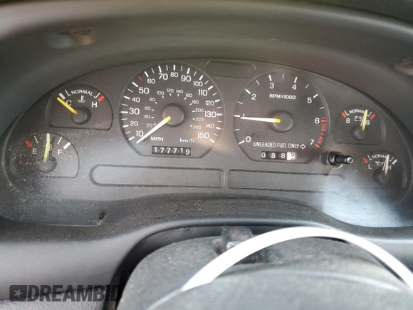 1994 Ford Mustang with VIN 1FALP45T6RF190213, listed as a Copart auction lot 61139925 with 177,719 mi miles and Salvage title. Bid and sale history available at DreamBid. Image 9.