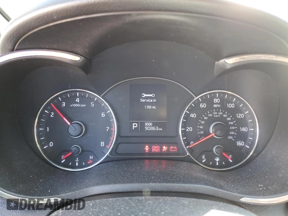 2015 Kia Forte 5-Door SX with VIN KNAFZ5A39F5297493, listed as a Copart auction lot 52156085 with 90,863 mi miles and Salvage Title. Bid and sale history available at carsss.com. Image 9.