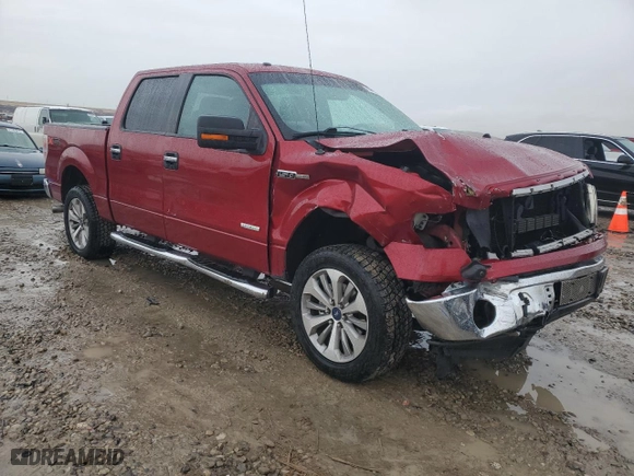 2013 Ford F-150 XL with VIN 1FTFW1ET8DKG00163, listed as a Copart auction lot 41617715 with 0 mi miles and Salvage Title. Bid and sale history available at carsss.com. Image 4.