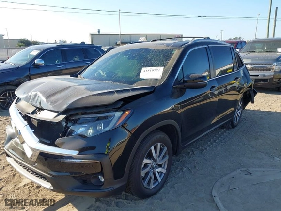 2021 Honda Pilot EX-L with VIN 5FNYF5H50MB038821, listed as a IAAI auction lot 41519771 with 29,401 mi miles. Bid and sale history available at carsss.com. Image 2.