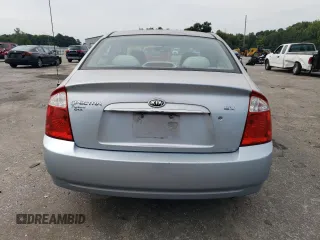2006 Kia Spectra EX with VIN KNAFE121165250136, listed as a Copart auction lot 67966364 with 105,067 mi miles and Clean Title. Bid and sale history available at carsss.com. Image 6.