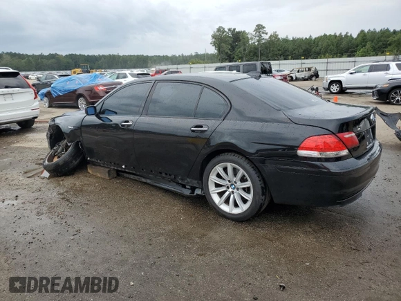 2008 BMW 7 Series 750Li with VIN WBAHN83588DT81267, listed as a Copart auction lot 70256964 with 127,155 mi miles and Salvage Title. Bid and sale history available at DreamBid. Image 2.