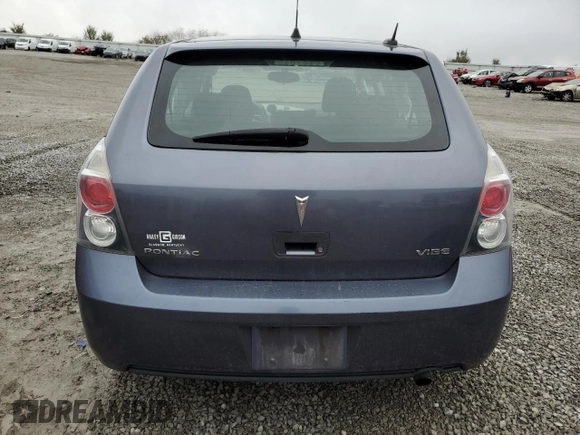 2009 Pontiac Vibe w/1SB with VIN 5Y2SP67009Z458417, listed as a Copart auction lot 79467234 with 109,628 mi miles and Salvage Title. Bid and sale history available at carsss.com. Image 6.