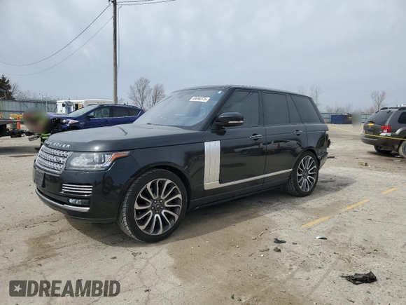 2016 Land Rover Range Rover Autobiography with VIN SALGV2EF2GA284303, listed as a Copart auction lot 49698375 with 144,939 mi miles and Salvage Title. Bid and sale history available at DreamBid. Image 1.