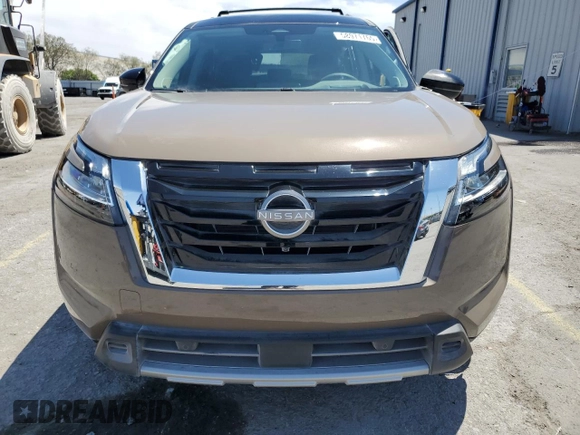 2024 Nissan Pathfinder Platinum with VIN 5N1DR3DG5RC287469, listed as a Copart auction lot 58971765 with 1,812 mi miles and Salvage title. Bid and sale history available at DreamBid. Image 5.