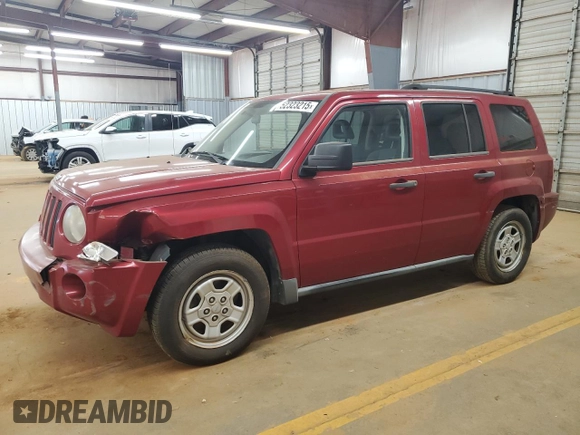 2007 Jeep Patriot Sport with VIN 1J8FT28W67D358205, listed as a Copart auction lot 52323215 with 133,212 mi miles and Salvage Title. Bid and sale history available at DreamBid. Image 1.