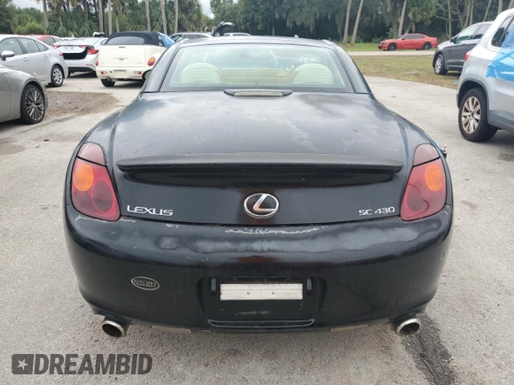 2002 Lexus SC with VIN JTHFN48Y320005577, listed as a Copart auction lot 75085314 with Not Provided miles and Non Repairable. Bid and sale history available at carsss.com. Image 6.