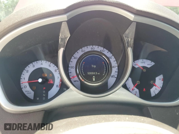 2012 Cadillac SRX Premium Collection with VIN 3GYFNCE39CS518034, listed as a Copart auction lot 65373925 with 50,684 mi miles and Salvage title. Bid and sale history available at DreamBid. Image 9.