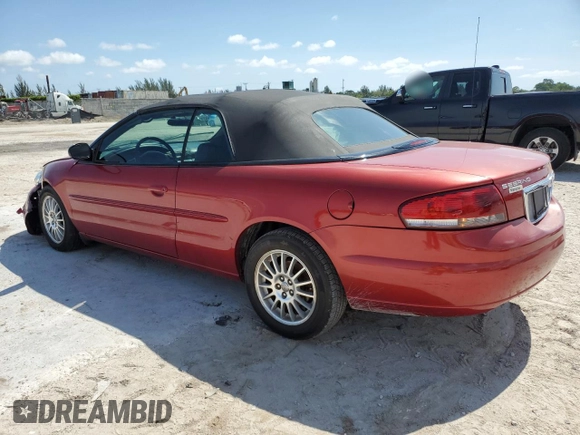 2004 Chrysler Sebring LXi with VIN 1C3EL55R64N281610, listed as a Copart auction lot 55959145 with 87,247 mi miles and Salvage title. Bid and sale history available at DreamBid. Image 2.