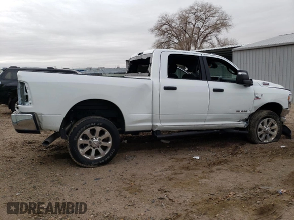 2023 Ram 2500 Big Horn with VIN 3C6UR5DL7PG518595, listed as a Copart auction lot 79554083 with 13,102 mi miles and Salvage title. Bid and sale history available at DreamBid. Image 3.