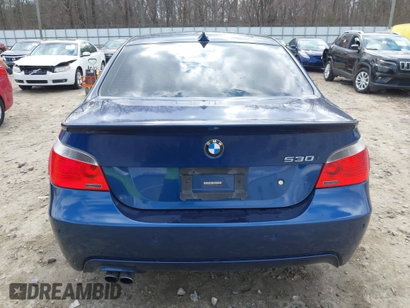 2007 BMW 5 Series 530i with VIN WBANE73577CM49320, listed as a IAAI auction lot 41531892 with 132,117 mi miles. Bid and sale history available at carsss.com. Image 16.
