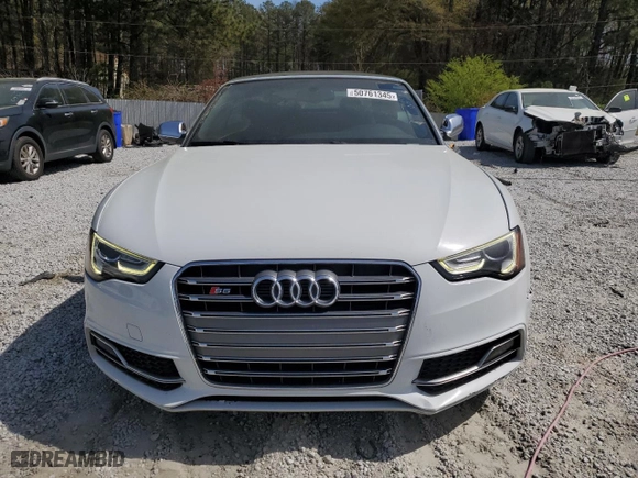 2014 Audi S5 Premium Plus with VIN WAUCGAFH2EN007003, listed as a Copart auction lot 50761345 with 104357 miles and Clean Title. Bid and sale history available at carsss.com. Image 5.