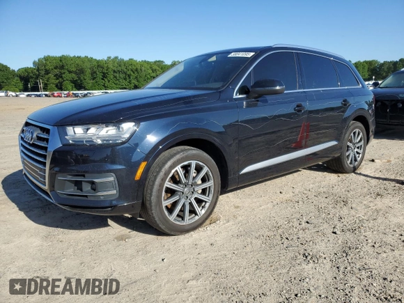 2017 Audi Q7 Premium Plus with VIN WA1LAAF75HD026015, listed as a Copart auction lot 58041095 with 127,076 mi miles and Salvage title. Bid and sale history available at DreamBid. Image 1.