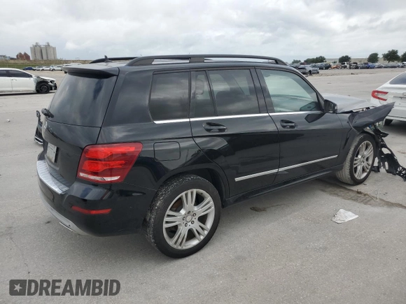 2015 Mercedes-Benz GLK 350 with VIN WDCGG5HB4FG441590, listed as a Copart auction lot 59822584 with 124,186 mi miles and Salvage Title. Bid and sale history available at DreamBid. Image 3.