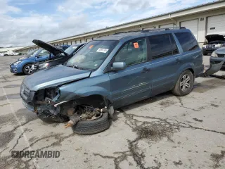 2005 Honda Pilot EX-L z VIN 2HKYF18715H517214, wystawiony jako Copart lot #56560795 z przebiegiem Nie podano mil oraz Nie do naprawy • Non repairable. Historia ofert i sprzedaży dostępna na DreamBid. Obrazek 1.
