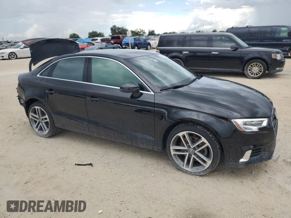 2019 Audi A3 Sedan Premium with VIN WAUAUGFF5K1009283, listed as a Copart auction lot 59403494 with 19,749 mi miles and Salvage Title. Bid and sale history available at carsss.com. Image 4.
