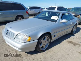 2001 Mercedes-Benz SL-Class with VIN WDBFA68F31F197746, listed as a IAAI auction lot 41493246 with 146,393 mi miles. Bid and sale history available at carsss.com. Image 2.