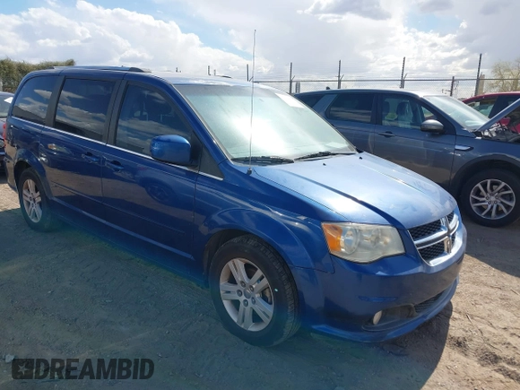 2011 Dodge Grand Caravan Crew with VIN 2D4RN5DG1BR711795, listed as a IAAI auction lot 42202899 with 185,524 mi miles and . Bid and sale history available at DreamBid. Image 1.