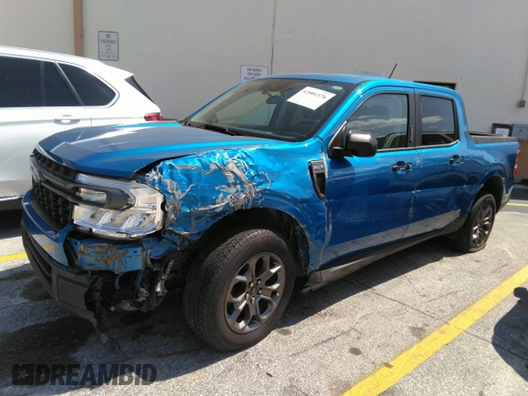 2022 Ford Maverick XL with VIN 3FTTW8E9XNRA77225, listed as a IAAI auction lot 42001176 with 43,683 mi miles and . Bid and sale history available at DreamBid. Image 2.