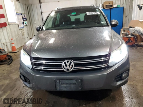 2016 Volkswagen Tiguan SEL with VIN WVGAV7AX0GW596482, listed as a Copart auction lot 50121345 with 104,643 mi miles and Salvage Title. Bid and sale history available at DreamBid. Image 5.