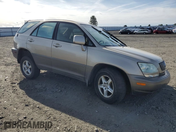 2002 Lexus RX 300 with VIN JTJHF10U120270588, listed as a Copart auction lot 52888125 with 243,985 mi miles and Salvage Title. Bid and sale history available at carsss.com. Image 4.