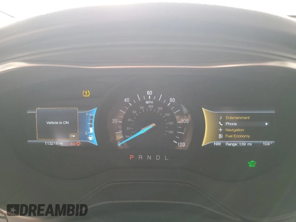 2020 Ford Fusion Titanium with VIN 3FA6P0RU5LR141507, listed as a Copart auction lot 64798205 with 113,216 mi miles and Salvage title. Bid and sale history available at DreamBid. Image 9.