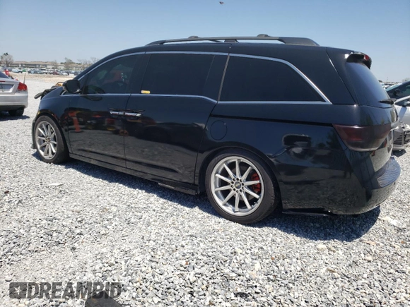 2014 Honda Odyssey Touring with VIN 5FNRL5H97EB016624, listed as a Copart auction lot 53444645 with 244,126 mi miles and Salvage Title. Bid and sale history available at DreamBid. Image 2.